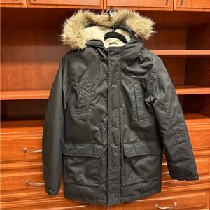 Girls Size Medium 10/12 Black Eddie Bauer Coat